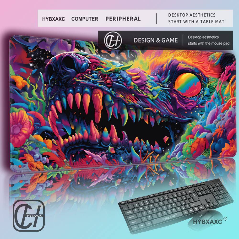 Desk Setup Art - HYBXAXC Psychodeliczna Mata na Biurko z
