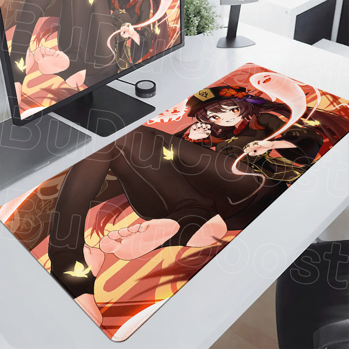 Desk Setup Anime - Podkładka pod mysz Genshin Impact Hu