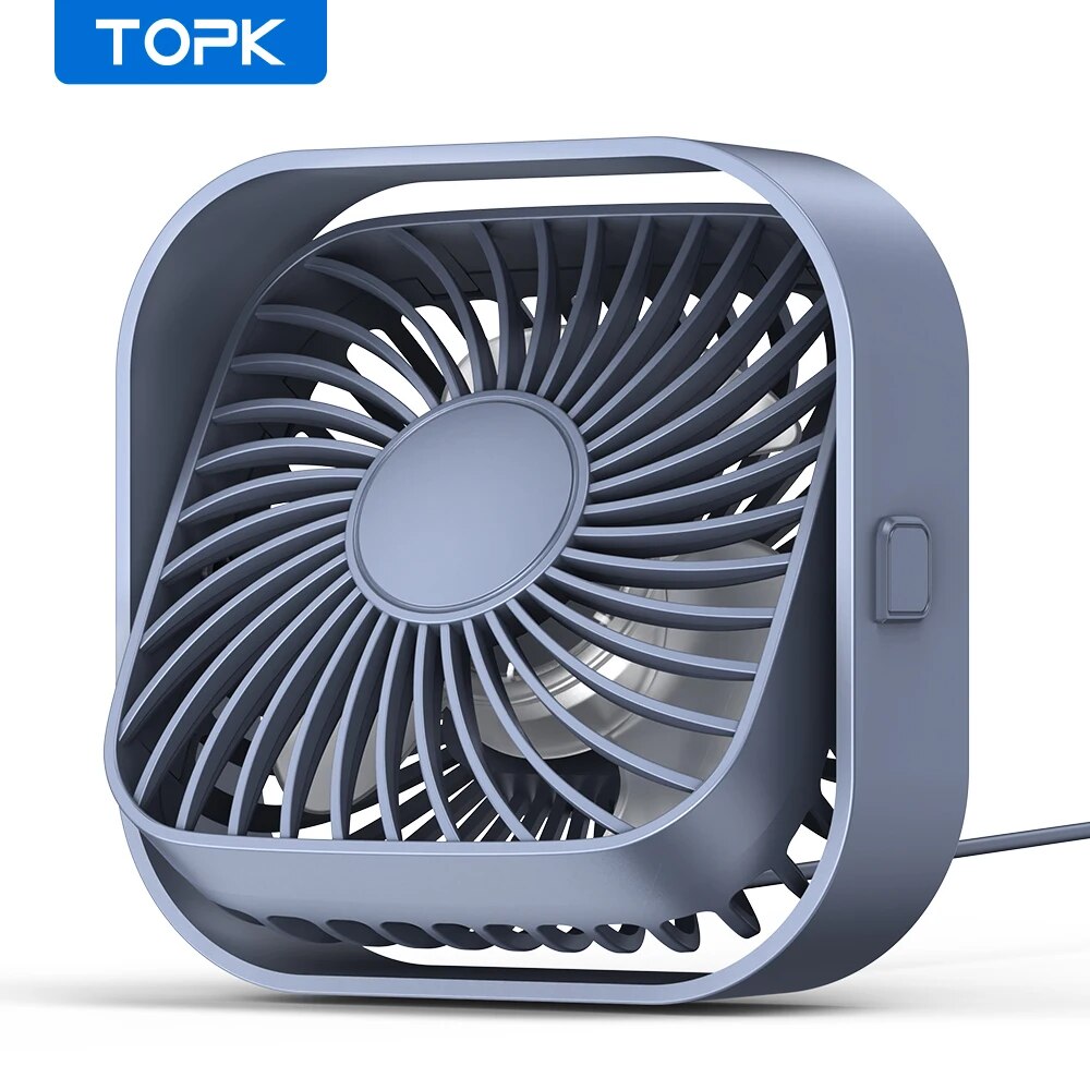 Desk Setup Gear - Wentylator USB na biurko TOPK, silny