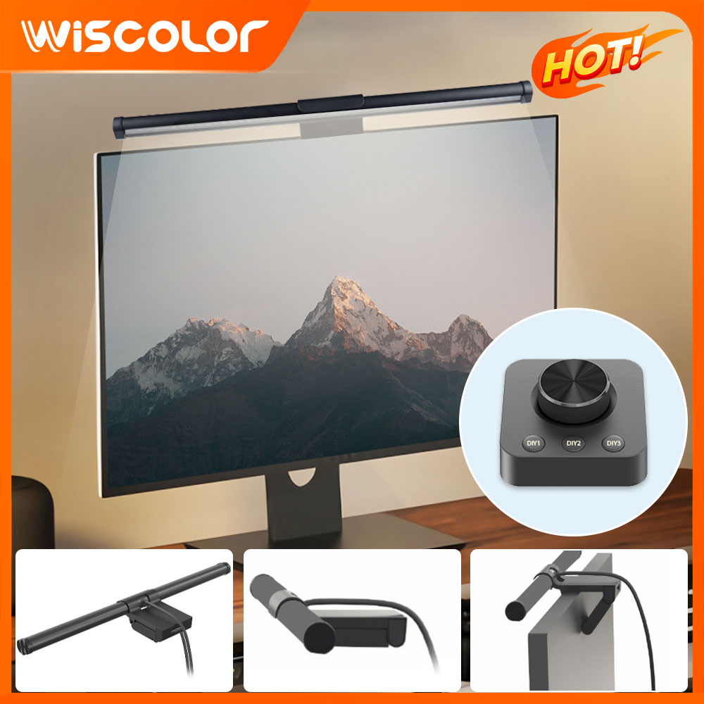 Desk Setup Office - Dekoracja monitora z listwą świetlną RGB,