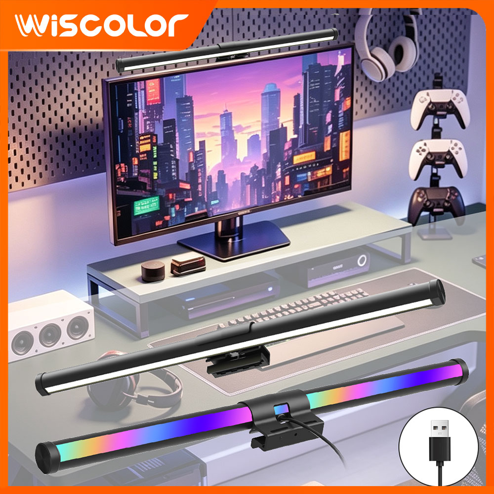 Desk Setup Art - Ustawienie listwy świetlnej RGB do monitora,
