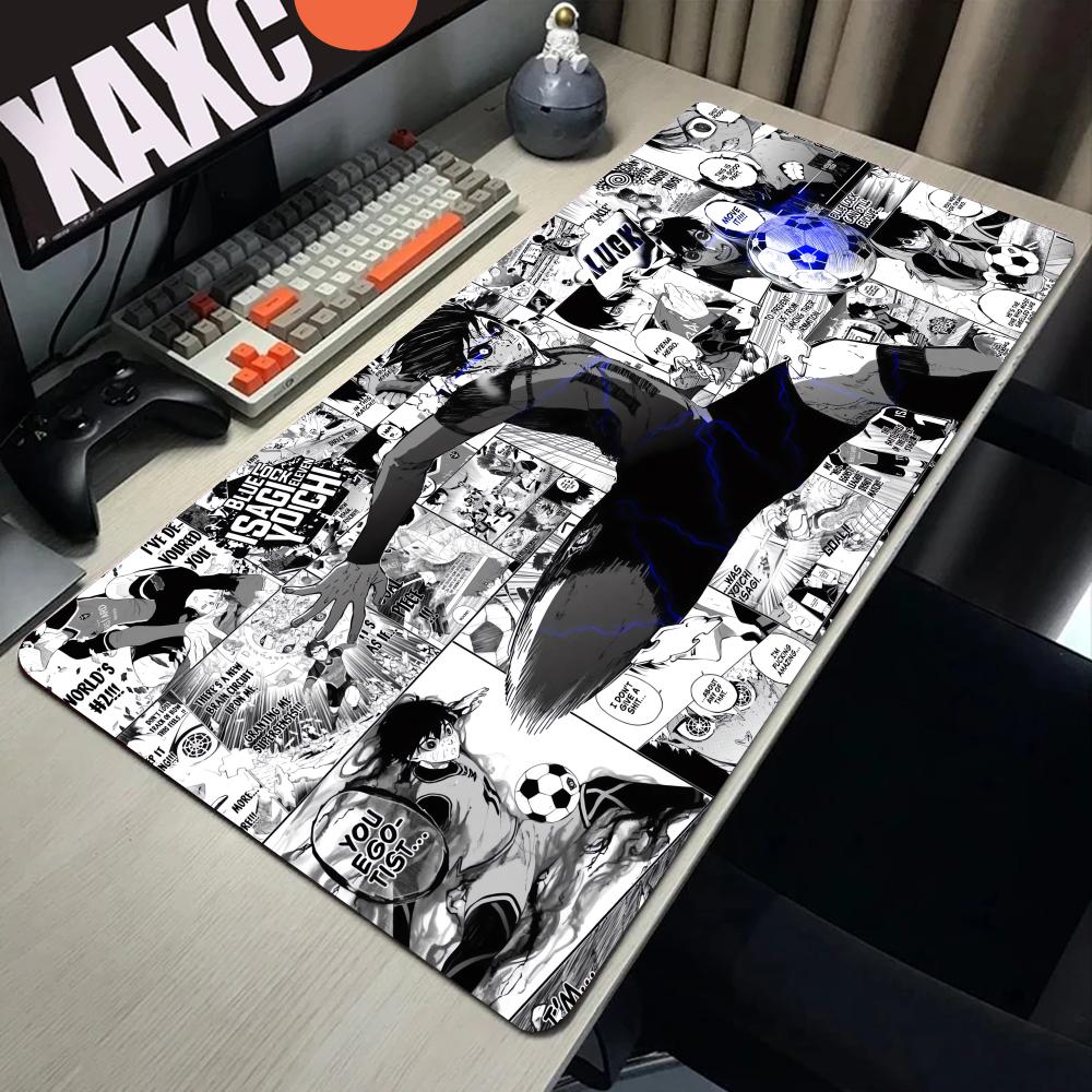Desk Setup Black - Podkładka pod mysz anime czarno-biała PC