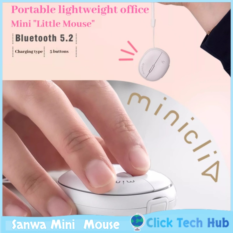 Desk Setup Mac - Sanwa Mini Bezprzewodowa Mysz Bluetooth Przenośna