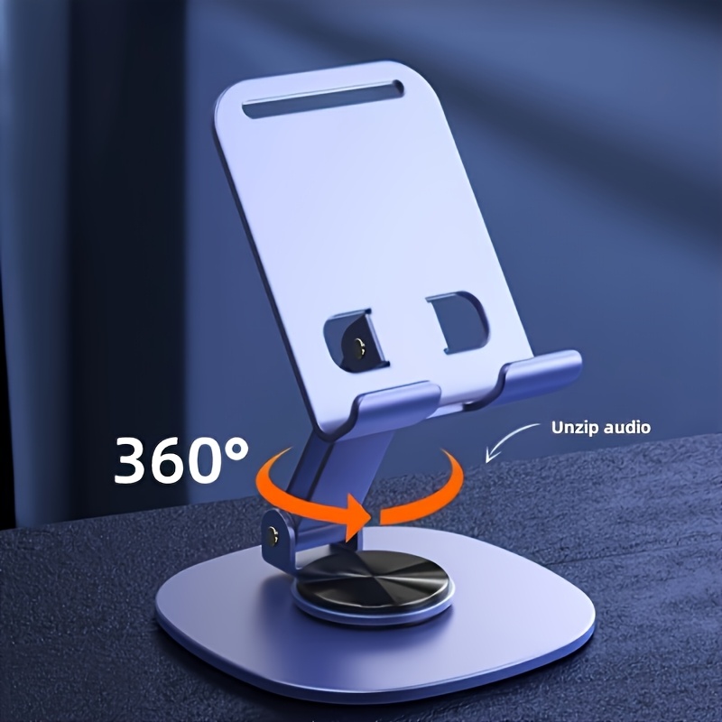 Desk Setup Gear - Wytrzymały metalowy składany stojak na telefon,