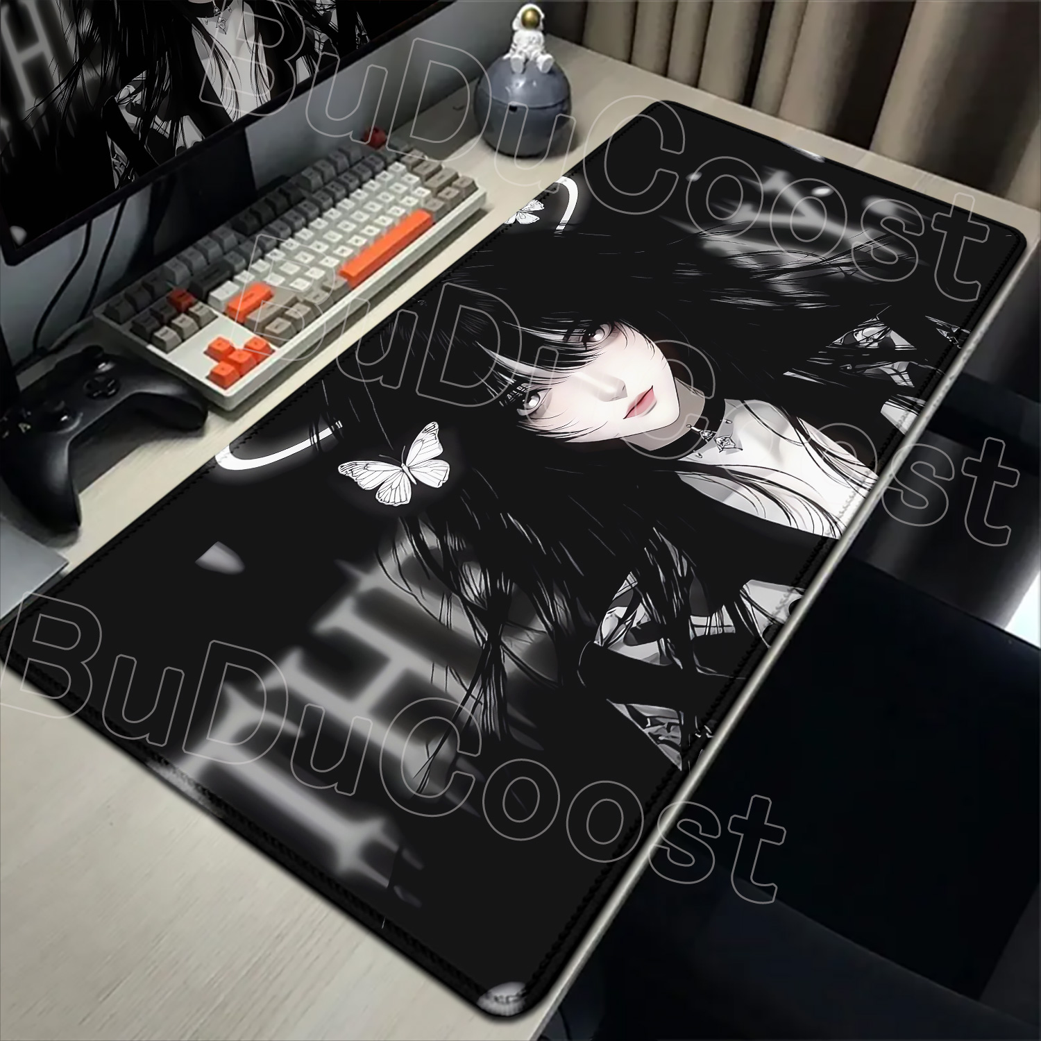 Desk Setup Dark - Nowa Dostawa HD Podkładka pod Mysz