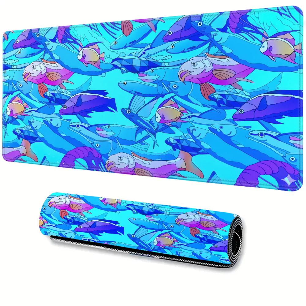 Desk Setup Anime - Podkładka pod mysz z gumy z