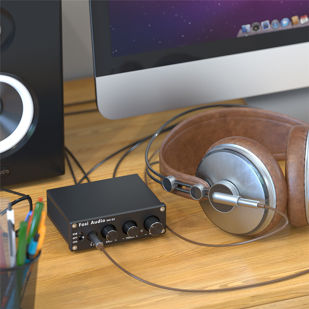 Fosi Audio Q4 Mini Stereo USB  – Desk Setup Speakers recenzja i cena