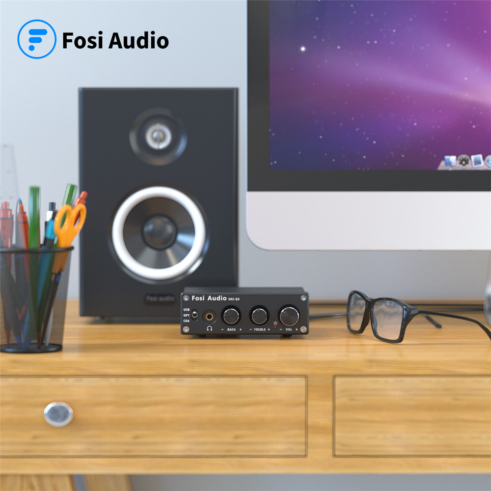 Fosi Audio Q4 Mini Stereo USB  – Desk Setup Speakers recenzja i cena