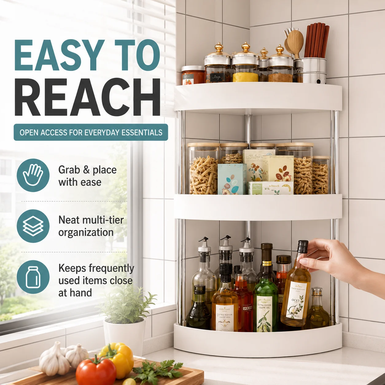 2/3-poziomowy narożny regał na – Desk Setup Shelf recenzja i cena