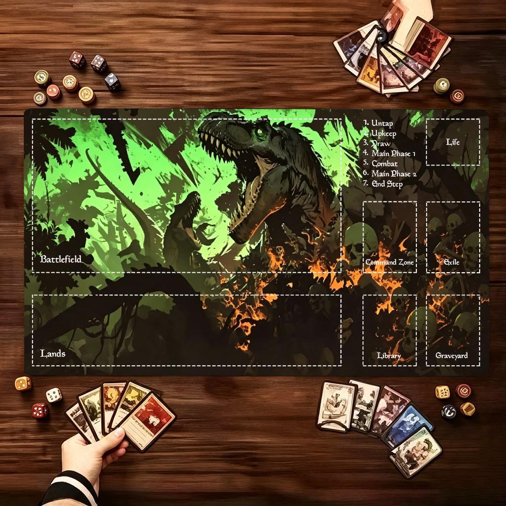 Duża rozkładana mata do gry z  – Jungle Desk Setup recenzja i cena