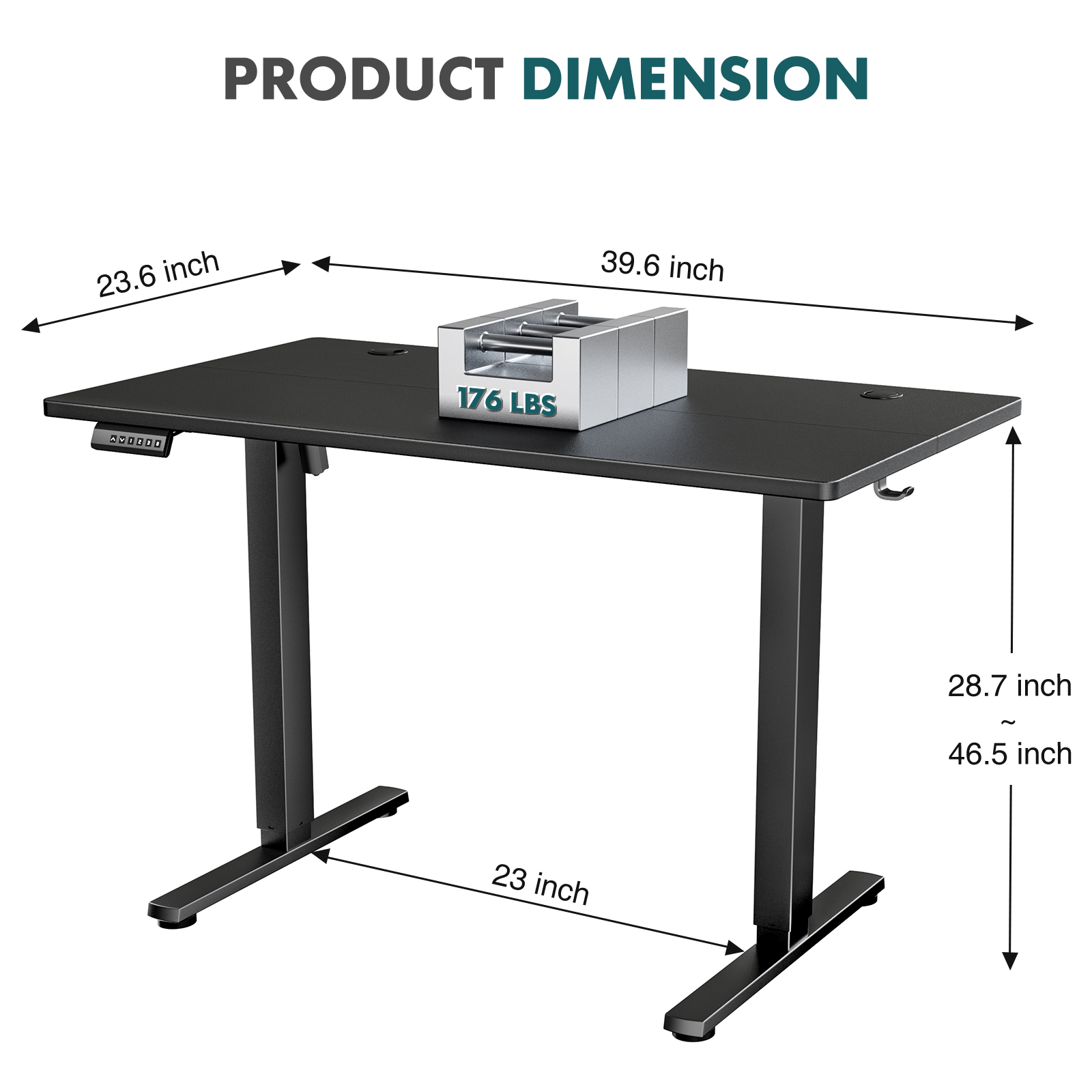 Biurko elektryczne MCQ z regul – Desk Setup Office recenzja i cena