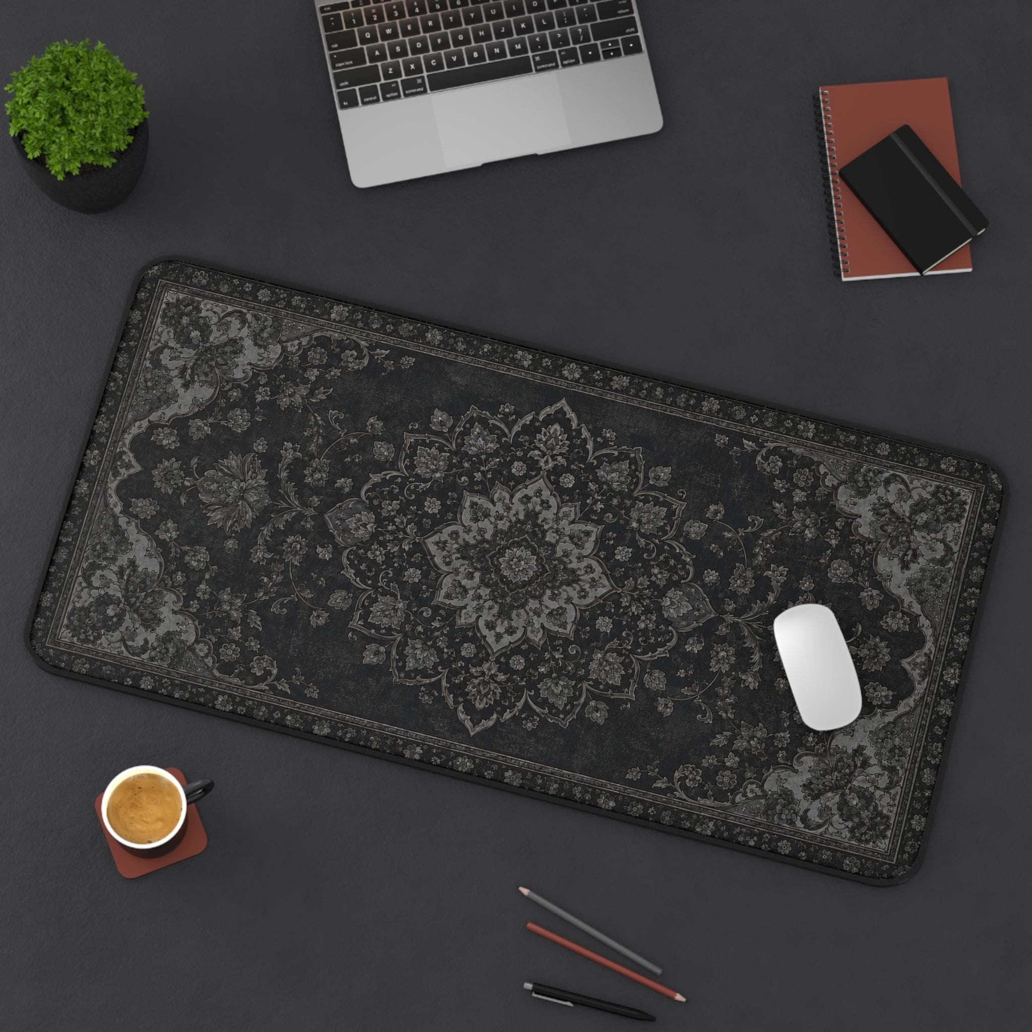 Czarna mata na biurko, podkład – Desk Setup Dark recenzja i cena