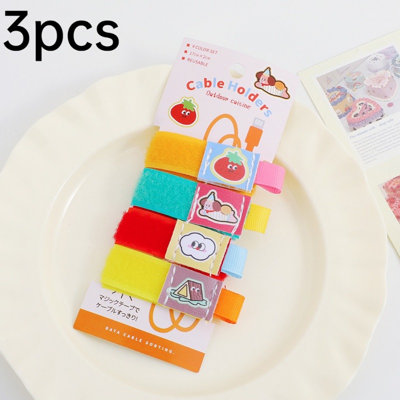 3 szt. Wielorazowe owijki na k – Cable Velcro Strap recenzja i cena