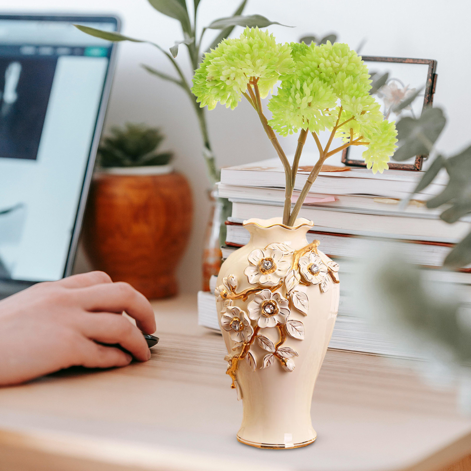 Realistyczne sztuczne sukulent – Desk Setup Office recenzja i cena