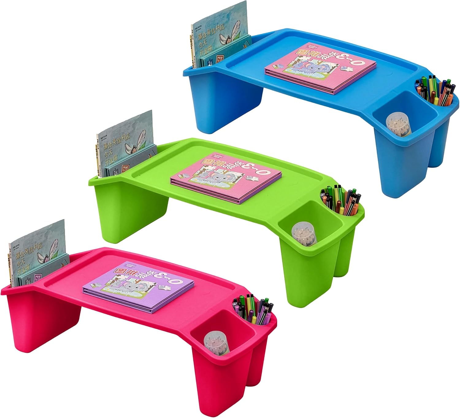 Zestaw 3 przenośnych stolików  – Desk Setup Art recenzja i cena