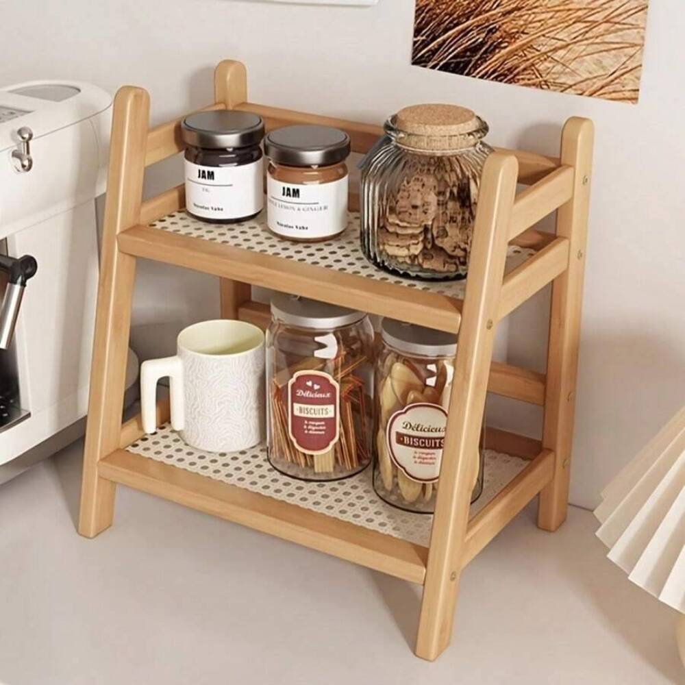 Dwupoziomowy bambusowy regał d – Desk Setup Shelf recenzja i cena