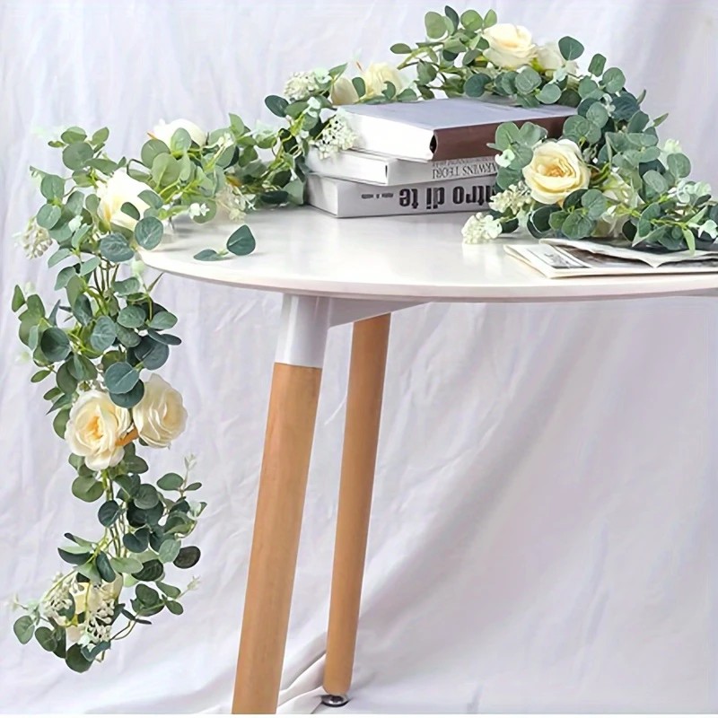70-calowa girlanda z eukaliptu – Desk Setup Background recenzja i cena