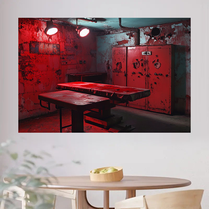1 szt. baner z czerwonym tłem  – Desk Setup Background recenzja i cena